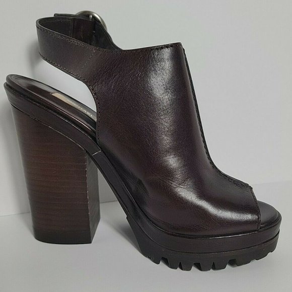 Michael Kors Patras Runway Ankle Boot Bootie sz 8 Brown - Picture 5 of 8